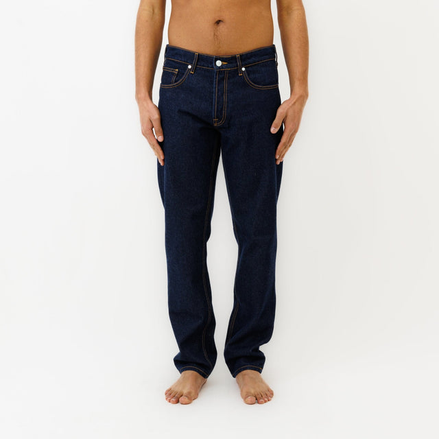 Jeans DN.20 Coupe Droite Bleu Un Lavage