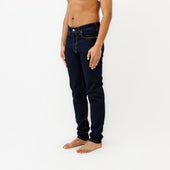 Jeans DN.30 Coupe Droite Ajustée Bleu Un Lavage