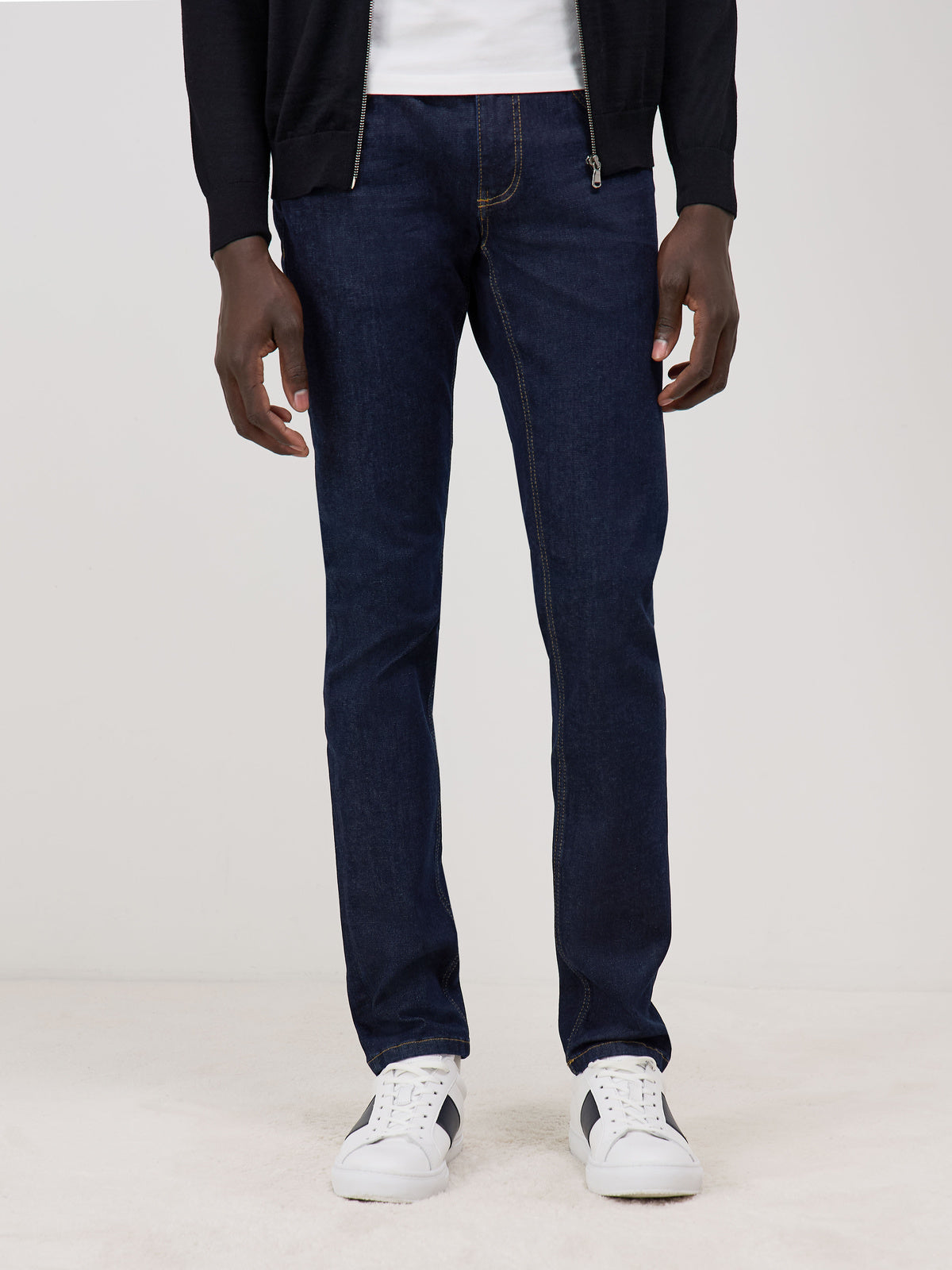 Jean Slim En Coton Stretch Bleu Brut