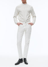 Cotton serge 5-pocket trousers