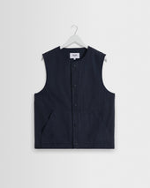 Jedd - Navy Organic Cotton Ripstop Gilet