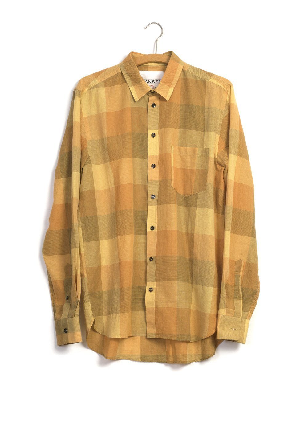 Jesper Casual Chequered Shirt Sunflower
