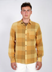 Jesper Casual Chequered Shirt Sunflower