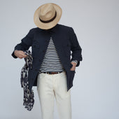 Cashmere And Silk Ikat Scarf In