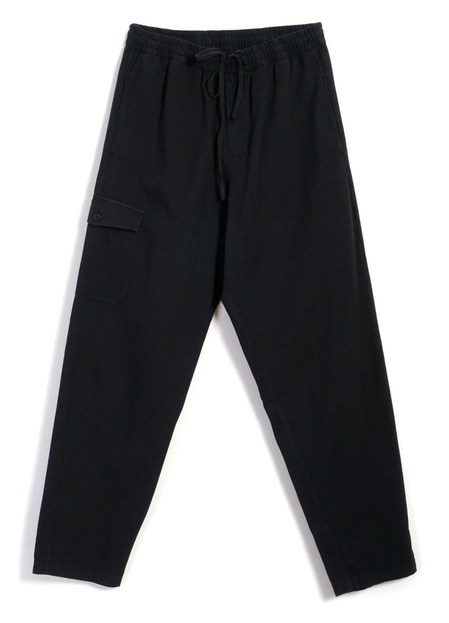JIMMY | Casual Cargo Drawstring Pants | Black
