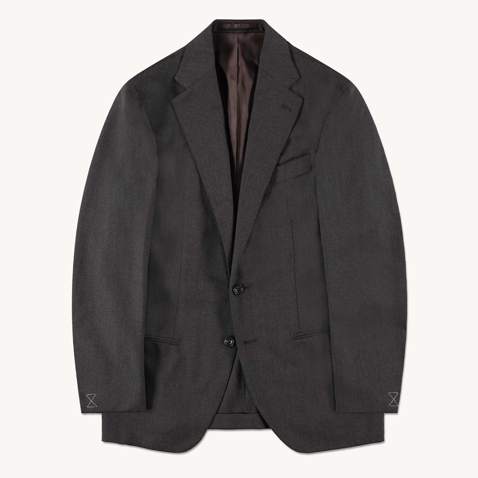 Char High Twist Single Breasted Waverly Suit