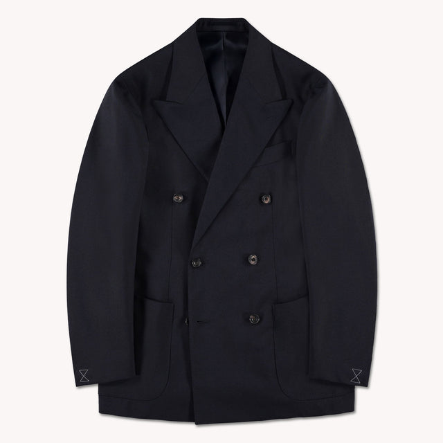 Navy High Twist Wool DB Waverly Suit