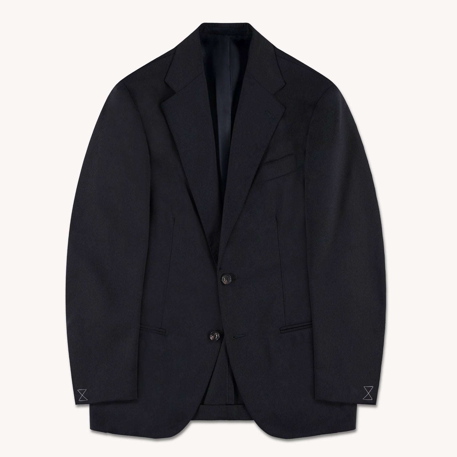 Navy High Twist Single Breasted Waverly Suit