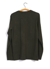JONES | Long Sleeve Crew Neck Pocket T | Seaweed