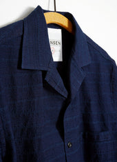 JONNY | Short Sleeve Shirt | Dobby Indigo