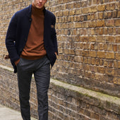 Single Breasted Cashmere And Merino Knitted Jacket In