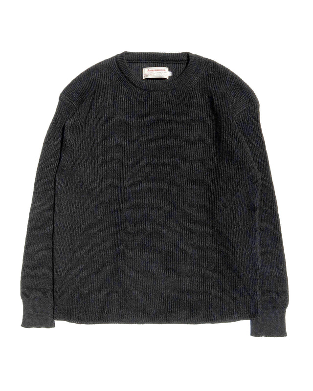 Fine Rib Crew Neck
