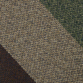 Japanese Boucle Silk Tie Brown Olive Beige