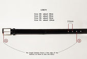 HORSESHOE BUCKLE SLIM SUEDE LEATHER BELT