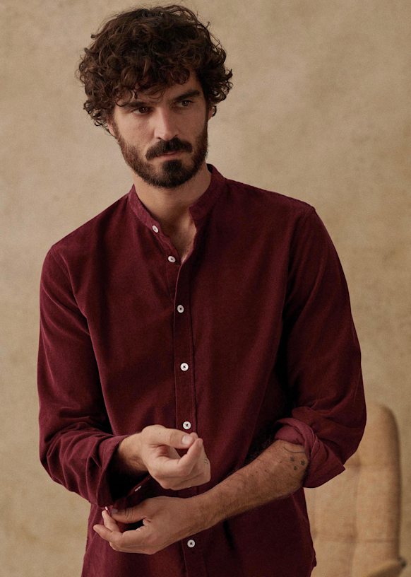 Benny Velours Shirt - Prune