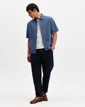 Keats Cotton Seersucker Short Sleeve Shirt