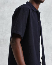 Keats Cotton Seersucker Short Sleeve Shirt
