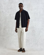 Keats Cotton Seersucker Short Sleeve Shirt
