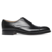 Kelmarsh Oxford Semi Brogue in Black Calf Leather