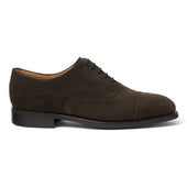 Kelmarsh R Oxford Semi Brogue in Dark Brown Suede