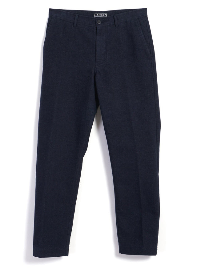 KEN | Wide Cut Trousers | Broken Blue