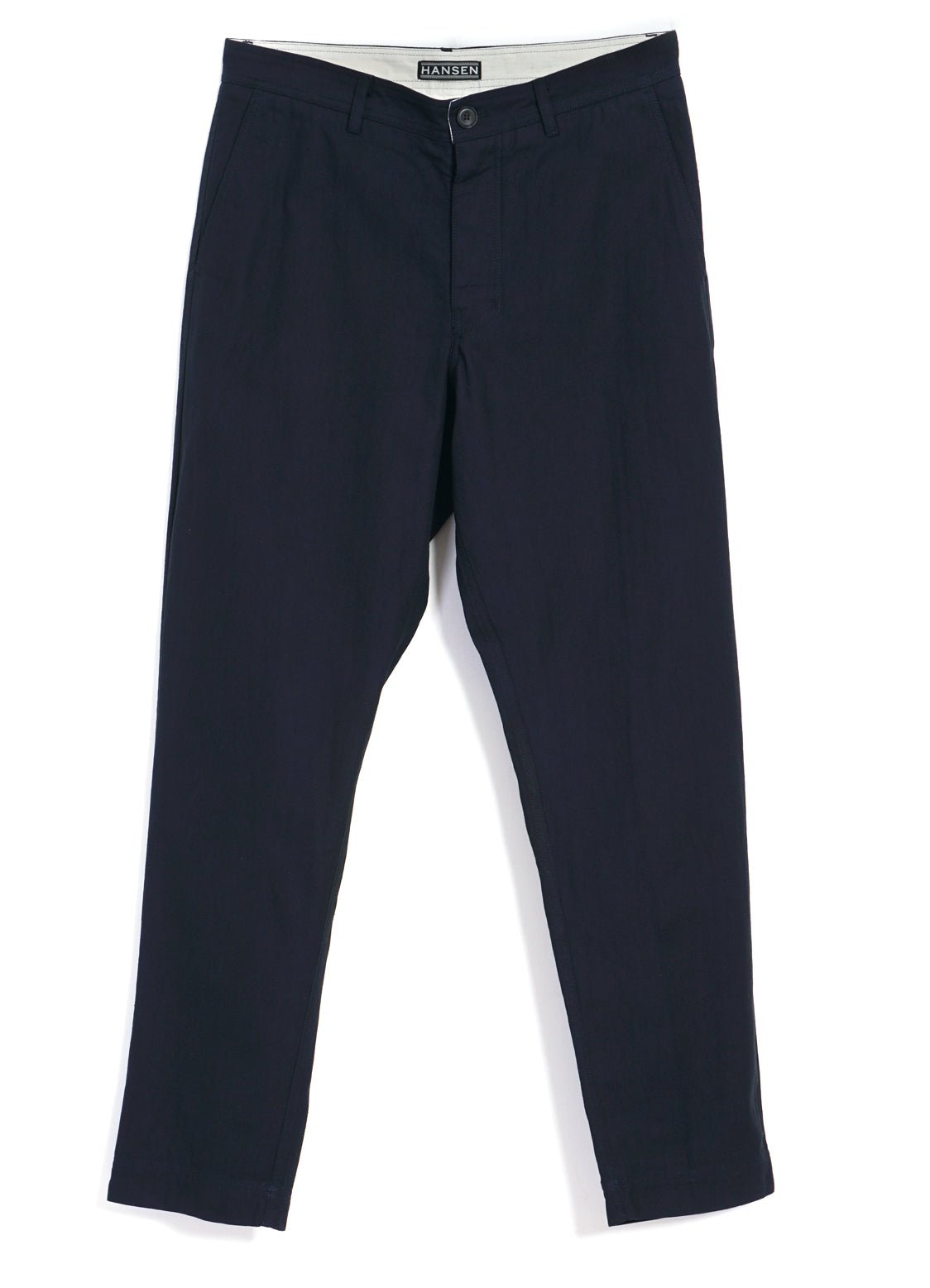 KEN | Wide Cut Trousers | Indigo Herringbone
