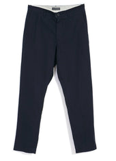 KEN | Wide Cut Trousers | Indigo Herringbone