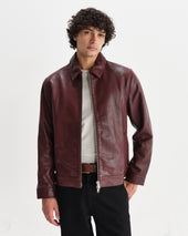 Kendal Cherry Leather Jacket
