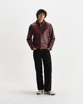 Kendal Cherry Leather Jacket