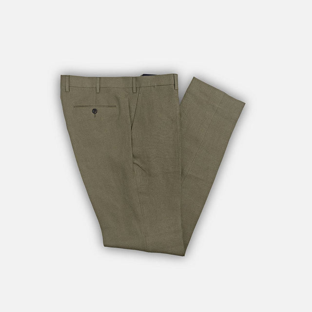 Khaki Linen Trousers