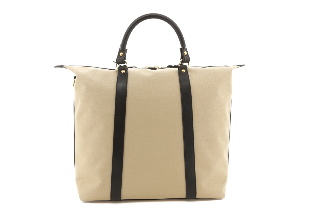 Hampton Tote - Khaki/Black Trim - 18oz Canvas