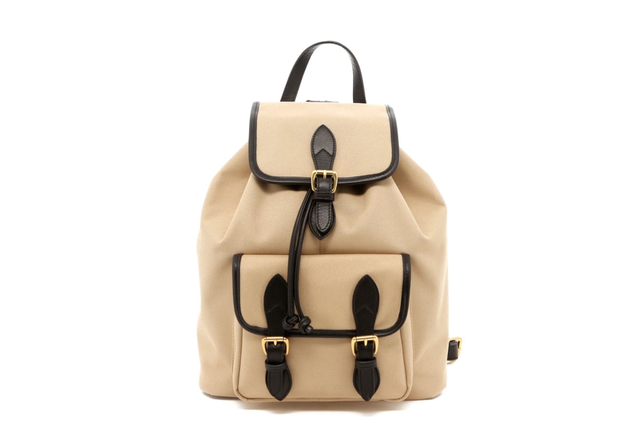 Classic Backpack - Khaki Black - Twill