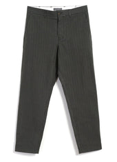 KIAN | Cinch Back Wide Trousers | Khaki Pin
