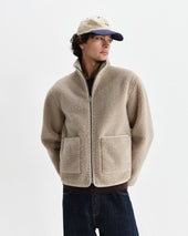 Killick Natural Reversible Corduroy Borg Jacket