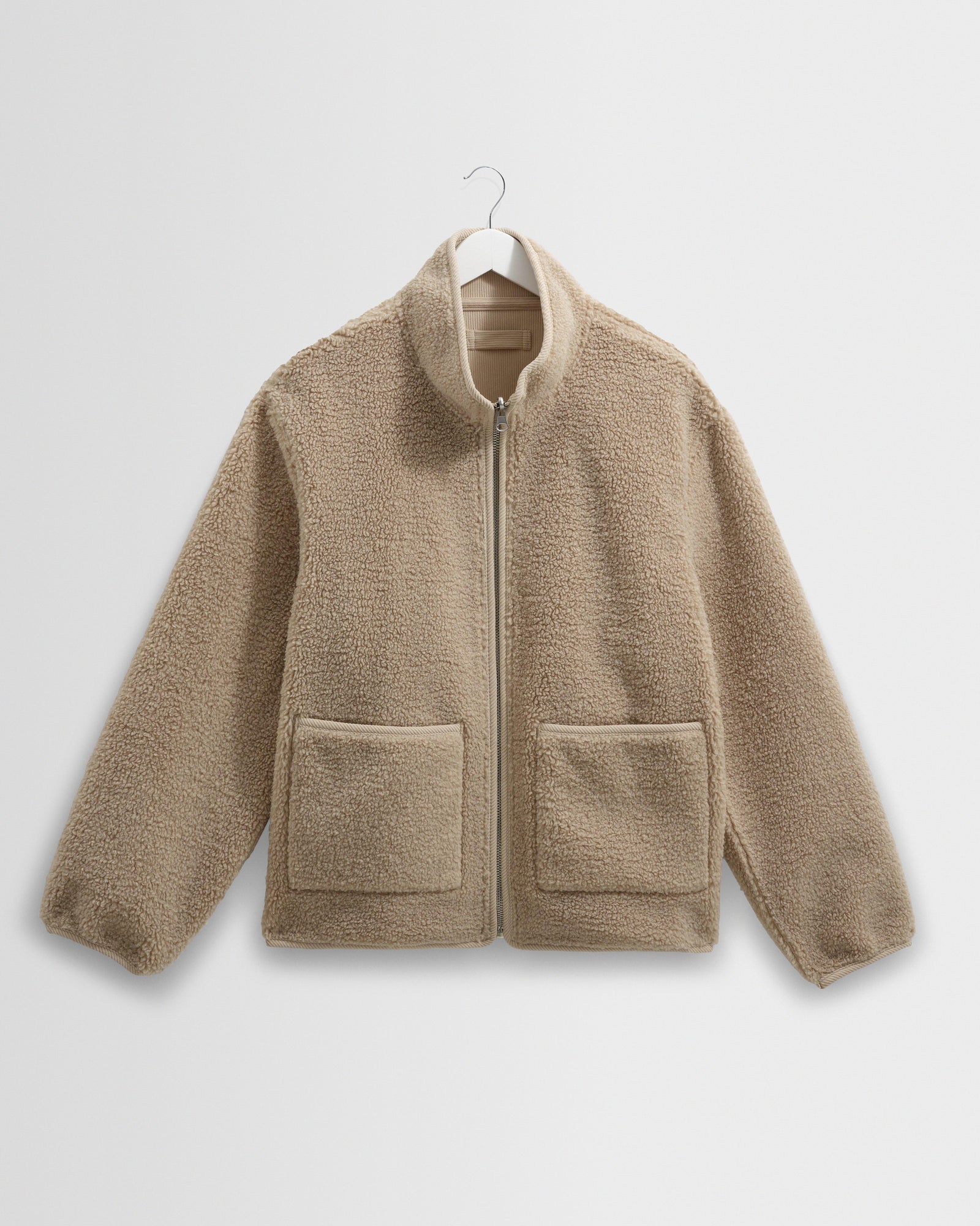 Killick Natural Reversible Corduroy Borg Jacket
