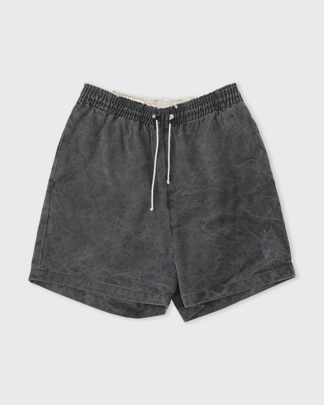 Knee Shorts, Black Vintage Wash