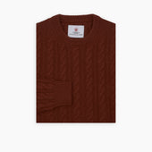 Harissa Crew Neck Cable Knit Cashmere Jumper