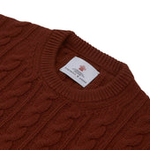 Harissa Crew Neck Cable Knit Cashmere Jumper
