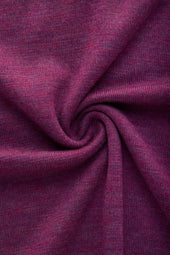 Wool Knitted Long Sleeve Polo Purple