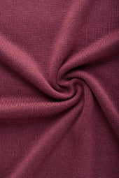 Bamboo Cashmere Knitted Short Sleeve Polo Plum