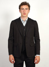 Kristian Two Button Blazer Coffee Melange