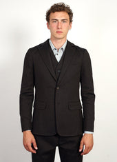 Kristian Two Button Blazer Coffee Melange