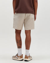 Kurt Beige Washed Linen Shorts