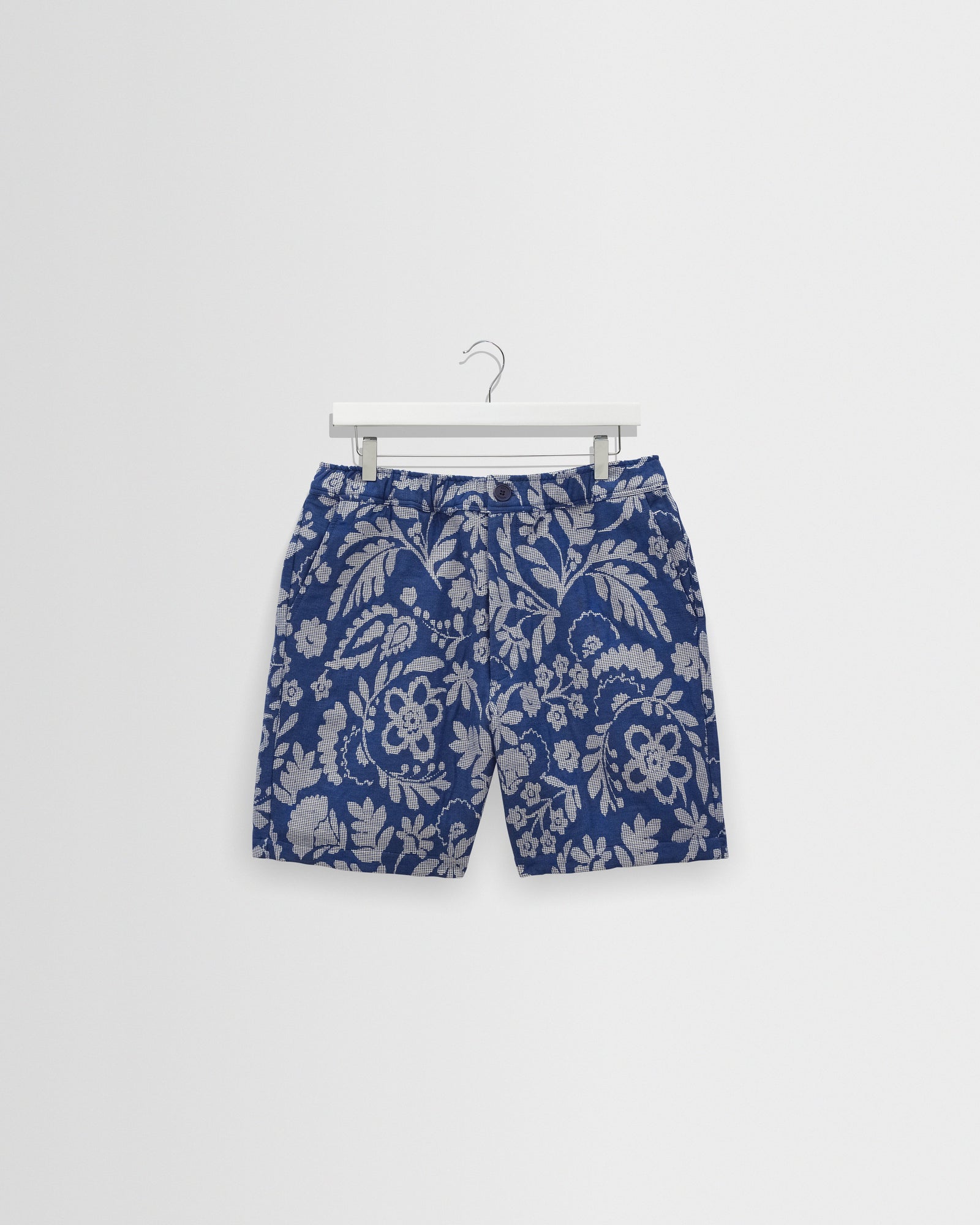 Kurt And Ecru Floral Jacquard Shorts