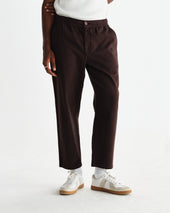 Kurt Dark Brown Organic Cotton Trousers