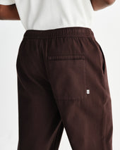 Kurt Dark Brown Organic Cotton Trousers