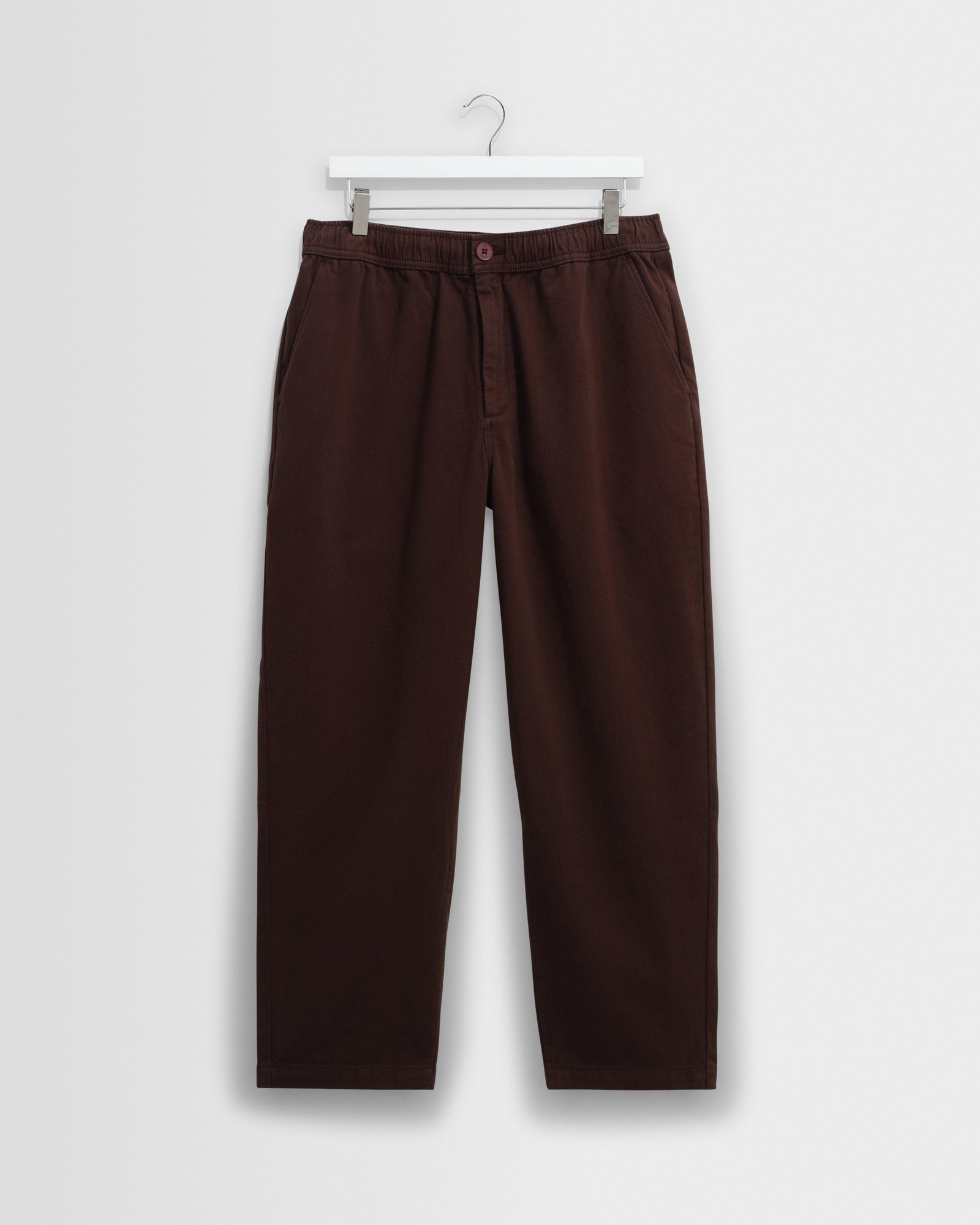 Kurt Dark Brown Organic Cotton Trousers