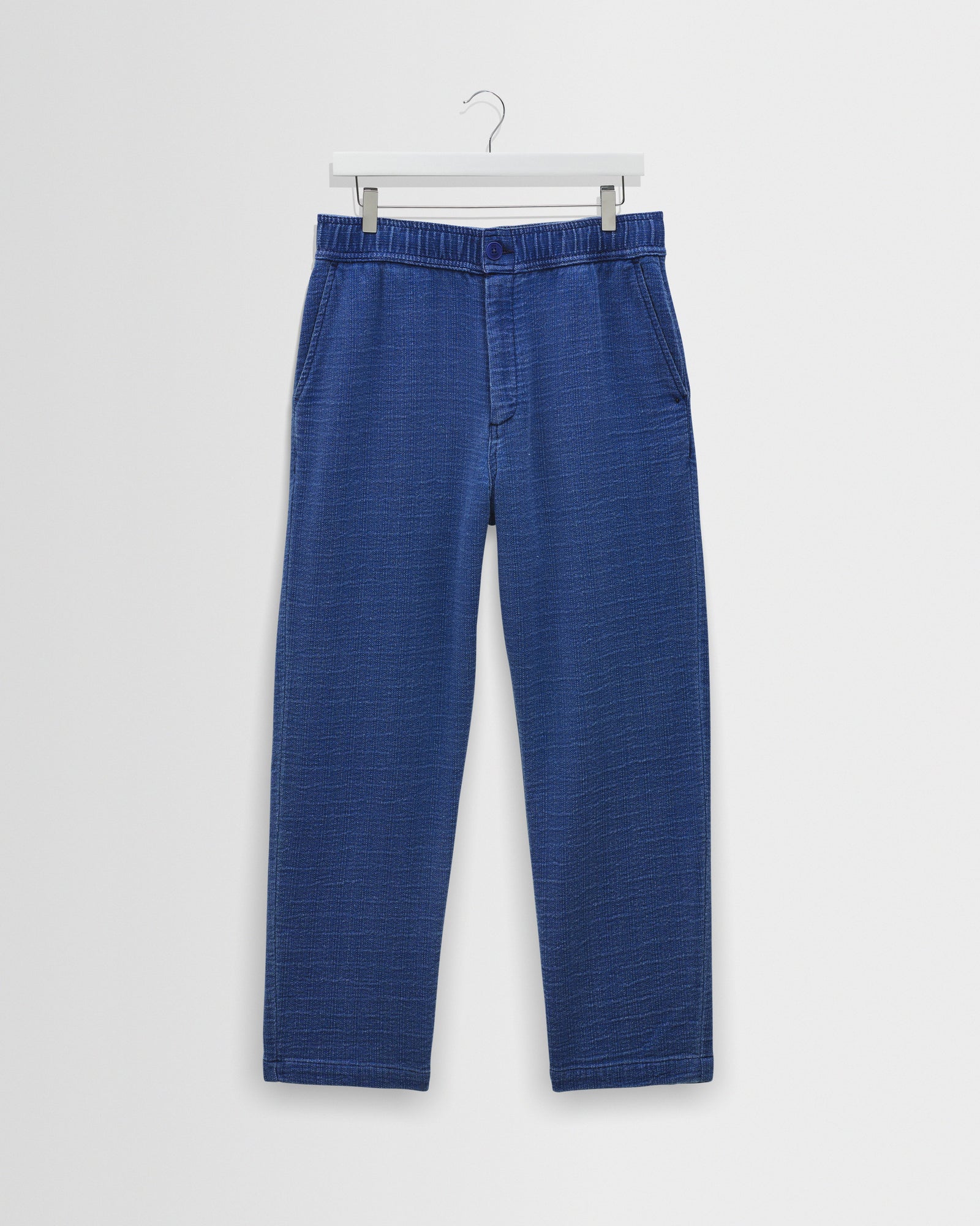 Kurt Textured Organic Dobby Cotton Relaxed Fit Trousers