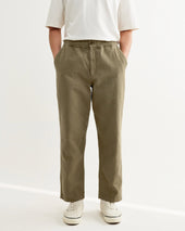 Kurt Crinkle Cotton Linen Relaxed Fit Trousers