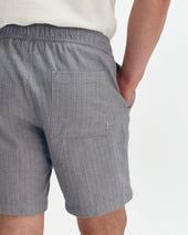 Kurt Light Herringbone Cotton Shorts